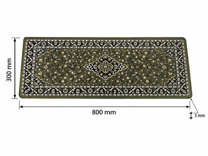 RawdahDesk Masjid an-Nabawi Rawdah XXL Mousepad, Black and Olive, Current Design
