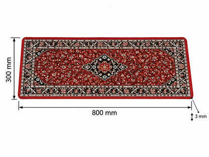 RawdahDesk Masjid an-Nabawi Rawdah XXL Mousepad, Red, Historic Design