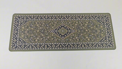 RawdahDesk Masjid an-Nabawi Rawdah XXL Mousepad, Black and Olive, Current Design
