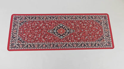 RawdahDesk Masjid an-Nabawi Rawdah XXL Mousepad, Red, Historic Design